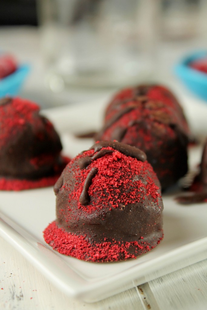 Paleo Chocolate Raspberry Truffles - Vegan | Keto Option